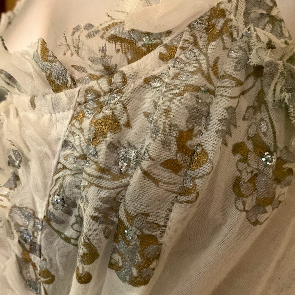 Juliett Dunn Sleeveless Floral Gorgeous Detailed Dress. Sz OS - Picture 7 of 9